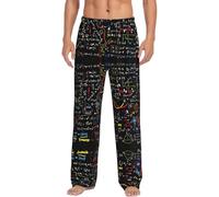 HKHLHLH Math Formula Men'S Pajama Bottoms,Long Pj Pants For Men Soft Pj Sleep Pant With Pockets Adjustable Drawstring