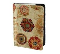 HKHLHLH Medallion Multi Printing 5.5 Inch Passport Holder Case with Document Credit Card Organizer for Travel