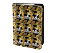 HKHLHLH Mother and Baby Elephant Sunflowers Printing 5.5 Inch Passport Holder Case with Document Credit Card Organizer for Travel