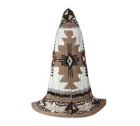 HKHLHLH Native American Witch Vampire Wizard Costume Hooded Cape For Teens Masquerade Ball Halloween Party Cosplay