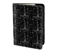 HKHLHLH Night Paris Eiffel Tower Printing 5.5 Inch Passport Holder Case with Document Credit Card Organizer for Travel