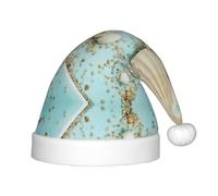 HKHLHLH Ocean Sea Beach Seashells Starfish Blue Singing Santa Hat, Christmas Hat For Stage Performances And School Events, Birthday Hat Xmas Hat