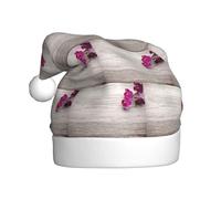 HKHLHLH Orchid Printing Christmas Hat Great For New Year Annual Ceremonies Festive Gatherings Party Caps Accessory