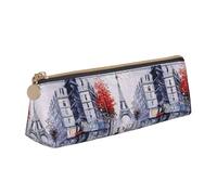 HKHLHLH Paris City Tree Eiffel Tower Art Boys Girls Pencil Case for Kids,Multi-Function Pencils Pouch Pen Box for School Work Travel
