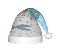 HKHLHLH Pink Flamingo On Beach Singing Santa Hat, Christmas Hat For Stage Performances And School Events, Birthday Hat Xmas Hat