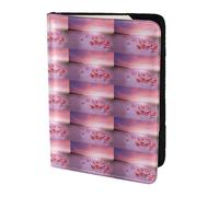 HKHLHLH Pink Flamingos Printing 5.5 Inch Passport Holder Case with Document Credit Card Organizer for Travel