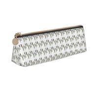 HKHLHLH Various Type of Fishing Baits Printing Pupil Leather Case Zipper Pen Holder Practical Pencil Pouch for Kids for School Office