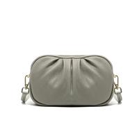 HKIDKK Women Genuine Leather Cloud Bag Multifunctional Large Capacity Shoulder Bags Portable Cowhide Crossbody Bags Women Luxury Bag(Gray)