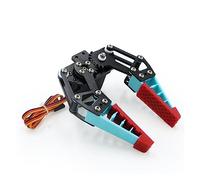 HKIEYDk Robotic Arm Bracket Kit Flexible Robot Claw Flexible Mechanical Arm Finger with Silicone Gripper Software Adaptive Servo Control Robot Hand (Size : with Silicone)