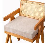 HKJGNH Memory Foam Square Seat Cushion 3/5/8cm thick,40/45/50cm Stool Cushion, Circle Chair Pad with Removable Cover for Dining Kitchen Bar Chairs(F4,50X50X5CM)