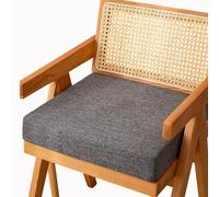 HKJGNH Memory Foam Square Seat Cushion 3/5/8cm thick,40/45/50cm Stool Cushion, Circle Chair Pad with Removable Cover for Dining Kitchen Bar Chairs(F1,50X50X8CM)