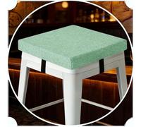 HKJGNH Square Stool Cushion 3/5/8cm thick,Linen Fabric Chair Seat Cushions Memory Foam Non Slip Chair Pad with Ties for Indoor Dining Room/Office/Hotel/Garden Chairs(11#,30x30x3cm)