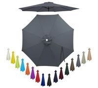 HKJGNH Umbrella Replacement Canopy, 2/2.3/2.5/2.7/3.0/3.5m 6/8 Ribs Garden Parasol Canopy Cover, Market Table Parasol Replacement Top For Cantilever Umbrella, Waterproof(#1,3.0m/6ribs)