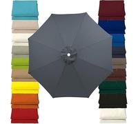 HKJGNH Umbrella Replacement Canopy, 2/2.3/2.5/2.7/3/3.5m 6/8 Ribs Garden Parasol Canopy Cover, Market Table Parasol Replacement Top For Cantilever Umbrella, UV50+, Waterproof(@1,3.5M 11.5ft/8 ribs)