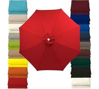 HKJGNH Umbrella Replacement Canopy, 2/2.3/2.5/2.7/3/3.5m 6/8 Ribs Garden Parasol Canopy Cover, Market Table Parasol Replacement Top For Cantilever Umbrella, UV50+, Waterproof(@12,2.30M 7.5ft/8 ribs)
