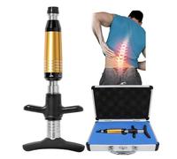 hKjPlvf Chiropractic Adjustment Tool, 6 Levels Manual Spine Massager, Back Activator Correction Massager for Scoliosis, Thoracic & Cervical Spondylosis, 50-300N Adjustable Force, Gold