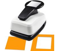 HKKYO Paper Punch, 2'' Square ABS and Zinc Alloy, Manual, DIY Scrapbooking, Suitable for Plain Paper, Cardstock, Craft Paper, EVA Foam Paper, Foil Paper, 70-220g Paper, 1MM EVA