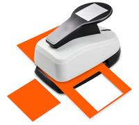 HKKYO Square Punch 1.9 inch Square Hole Puncher for Crafts, Paper Punches for Scrapbooking, Card Making, Invitations, Gift Wrap, Greeting Cards, Laminated, Cardstock, Labels