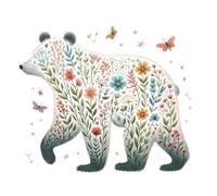 HKLIOPU Animal Cross Stitch Kits for Adults Stitch kit with All Materials Included,Ideal for Beginners, Gifts for Her, Mum 11.8 * 15.7inch (LZ066)