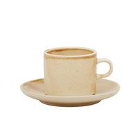 Hkliving Cup & Saucer Rustic Cream/Brown