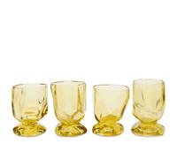 HKliving x Nienke Sikkema Glasses - Set of 4 Citrine One Size