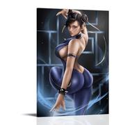 HKLOPUY Fighting Game Female Characters Chun Li Sexy Poster Decorative Painting Canvas Wall Posters And Art Picture Print Modern Family Bedroom Decor Posters 12x18inch(30x45cm)