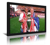 HKLOPUY Football Great Thierry Henry Dennis Bergkamp Poster Decorative Painting Canvas Wall Posters And Art Picture Print Modern Family Bedroom Decor Posters 16x24inch(40x60cm)