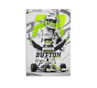 HKLOPUY Formula 1 Jenson Button Poster Decorative Painting Canvas Wall Posters And Art Picture Print Modern Family Bedroom Decor Posters 08x12inch(20x30cm)