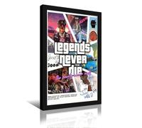 HKLOPUY Juice WRLD Art Lengends Never Die Poster Decorative Painting Canvas Wall Posters And Art Picture Print Modern Family Bedroom Decor Posters 08x12inch(20x30cm)