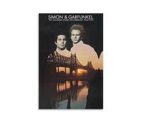 HKLOPUY Simon& Garfunkel Art Silhouette Poster Decorative Painting Canvas Wall Posters And Art Picture Print Modern Family Bedroom Decor Posters 16x24inch(40x60cm)