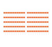 Hklshyd 100Pack Marking Flags, Orange Yard Flags 15x4x5Inch, Marker Flags, Lawn Flags Markers, Irrigation Flags, Landscape Flags