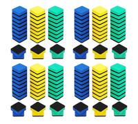 Hklshyd 120Pcs Whiteboard Eraser Washable and Reusable Magnetic Whiteboard Eraser for Cleaning Dry Erase Markers