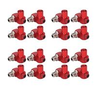 Hklshyd 16Pc 360 Degree Swivel Air Hose Connector 1/4In NPT Industrial Air Fittings Pneumatic Tool Adapter Air Hose Joint