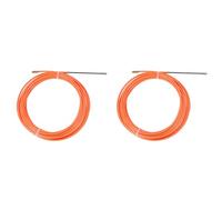 Hklshyd 2pcs 4Mm 10 Meter Orange Guide Device Nylon Electric Cable Push Pullers Duct Snake Rodder Fish Tape Wire