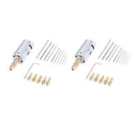 Hklshyd 2X Mini Electric Hand Drill Bit Set DC 12V Motor 0.5-3mm HSS Twist Drill Bit with 5Pcs Chuck Collets