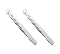 Hklshyd 2X Universal Nose Hair Trimming Tweezers Stainless Steel Eyebrow Nose Hair Cut Manicure Trimming Makeup Scissors