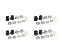Hklshyd 4X E-Bike Electric Bicycle Hub Motor Axle M12 Front Lock Nut/Lock Washer/Spacer/Nut Cover with 12mm Shaft