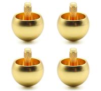 Hklshyd 4X Tippe Top Metal Flip over Top Stainless Steel Top Amazing Toy Gift, Golden