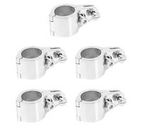 Hklshyd 5pcs 25Mm Fitting Boat Bimini Top Hinged Jaw Slide 316 Stainless Steel with 10 Screws Easy Install
