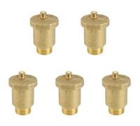 Hklshyd 5X Brass Automatic Air Vent Valve 3/4 Inch Male Thread for Solar Water Heater Pressure Relief Valve Tools Air Vent Valve