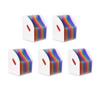 Hklshyd 5X Expanding File Holder Folder Standing A4 Vertical File Organizer Magazine Basket Desktop 13 Pockets File Holder