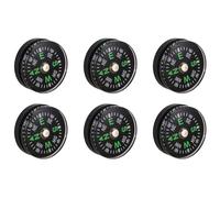 Hklshyd 6X Oil Filled Button Compass - Ultra Compact 20mm - Mini SAS Survival