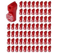 Hklshyd Peg Hook Lock Stop Lock 500 Pieces Plastic Red Stop Lock Anti-Theft Lock Retail Pin Hook Safety Display Hook Lock