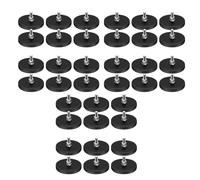 Hklshyd Rubber Coated Magnets,22LBS Neodymium Magnet Base with M6 Threaded Magnet with Bolts and Nuts,Strong Magnets Hold 36PCS