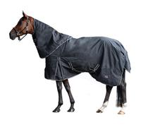 HKM 10391 Outdoor Blanket with Removable Neck 200 g Filling Black 155 cm
