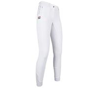 HKM 10417 LG Basic Italy Women's Riding Breeches Silicone Full Seat 17-48 White