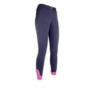 HKM 10539 Kate Jodhpurs Silicone Knee Seat Women's Riding Breeches Girls 116-48, Unisex_Adult, Trouser, HKM 4057052270420, Dark Blue, 46 (EU)