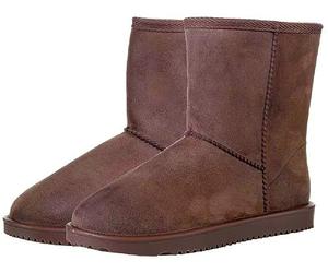 HKM 11126 Davos All Weather Boots, Suede Look, Warm Teddy Lining, Taupe, Size 42 (UK 8)
