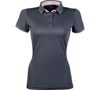 Hkm 11319 Classico Polo Shirt Riding Shirt Women's T-Shirt, Dark Grey, M