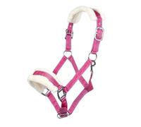 HKM 11796 Bischofshofen Headcollar Plush Padding Horse Halter Magenta, Pony